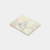 Witte Konijn Alice Avonturen Wonderland Kunst Post-it® Notes (Schuin)