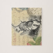Witte Konijn Alice in Wonderland Kunst Legpuzzel (Verticaal)