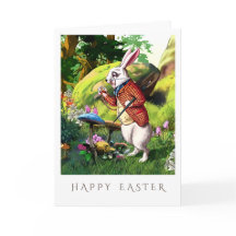 Witte konijn | "Alice in Wonderland" PaasKaarten