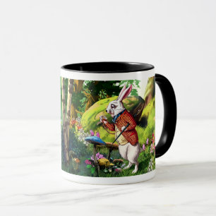 Witte konijn   "Alice in Wonderland" PaasMokken Mok