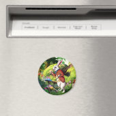 Witte konijn |Alice in Wonderland Pasen Magneet (Insitu (Vaatwasser))