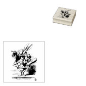 Witte Konijn Alice in Wonderland Tenniel Rubberstempel (Gestempeld)