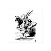 Witte Konijn Alice in Wonderland Tenniel Rubberstempel (Afrduk)