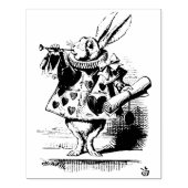 Witte Konijn Alice in Wonderland Tenniel Rubberstempel (Afrduk)