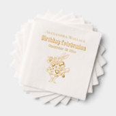 Witte Konijn Alice in Wonderland Verjaardag Pty Na Folie Servetten (Insitu (Gestapeld))