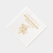 Witte Konijn Alice in Wonderland Verjaardag Pty Na Folie Servetten (Rechts)