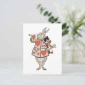 Witte Konijn Alice*s Avontuur Briefkaart (Staand voorkant)