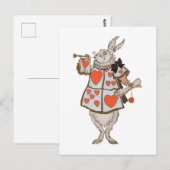 Witte Konijn Alice*s Avontuur Briefkaart (Voorkant / Achterkant)
