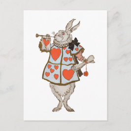 Witte Konijn Alice*s Avontuur Briefkaart
