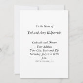 Witte Konijn Alice Wonderland Harten Kaart (Achterkant)