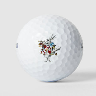 Witte Konijn Alice Wonderland Hartenkonijn Golfballen