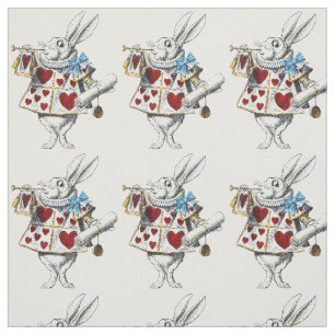 Witte Konijn Alice Wonderland Hartenkonijn Stof