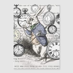 Witte Konijn Alice Wonderland Klokken Kunst