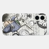 Witte Konijn Alice Wonderland Klokken Kunst Case-Mate iPhone Case (Achterkant (horizontaal))