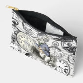 Witte Konijn Alice Wonderland Klokken Kunst Etui (Open)