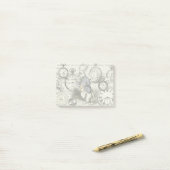 Witte Konijn Alice Wonderland Klokken Kunst Post-it® Notes (Op bureau)