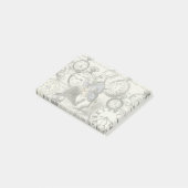 Witte Konijn Alice Wonderland Klokken Kunst Post-it® Notes (Schuin)