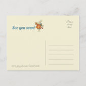 Witte Konijn als valentijns-heraut CC0675 Tenniel Feestdagenkaart (Achterkant)