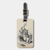  witte konijn bagagelabel (Voorkant verticaal)