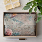 Witte Konijn Bos Klok Collectie Decoupage Tissuepapier (Geschenk)