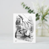 Witte konijn briefkaart (Staand voorkant)