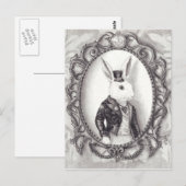 Witte konijn - Briefkaart (Voorkant / Achterkant)