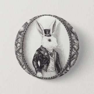 Witte konijn - Button