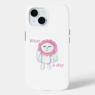 witte konijn iPhone 15 case