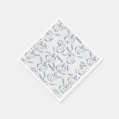 Witte Konijn Eend Optische Illusie Tekening Pasen Servet (Hoek)