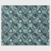 Witte konijn en cadeauomslag voor Pocket Watch Cadeaupapier (Vlak)