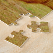 Witte konijn en Gele Paarden Legpuzzel (Zijkant)