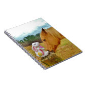 Witte konijn en Gele Paarden Notitieboek (Rechterzijde)