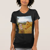 Witte konijn en Gele Paarden T-shirt (Voorkant)