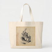  witte konijn grote tote bag (Voorkant)