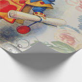 Witte Konijn Hartjes Alice Klassieker Cadeaupapier (Hoek)
