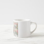 Witte Konijn Hartjes Alice Klassieker Espresso Kop (Rechts)