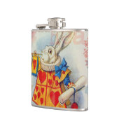 Witte Konijn Hartjes Alice Klassieker Heupfles (Links)