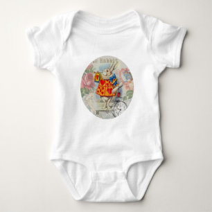 Witte Konijn Hartjes Alice Klassieker Romper
