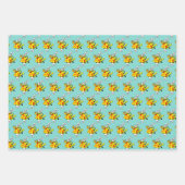 Witte Konijn Hof trompettist Alice in Wonderland 3 Inpakpapier Vel (Voorkant 3)