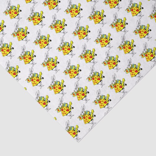 Witte Konijn Hof trompettist Alice in Wonderland 3 Tissuepapier (Detail)