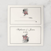 Witte Konijn Hoftrompettist Alice in Wonderland I Plaatskaartje (Buitenkant ongevouwen)