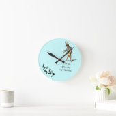 Witte konijn "Ik ben te laat" Ronde Klok (Huis)