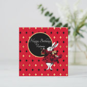 Witte konijn in de Rode Dagen (Staand voorkant)