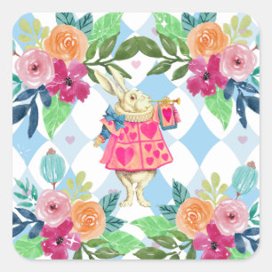 Witte konijn in Wonderland Sticker