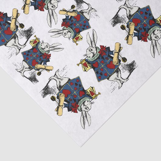 Witte konijn!  klassiek Alice in Wonderland Tissuepapier (Detail)