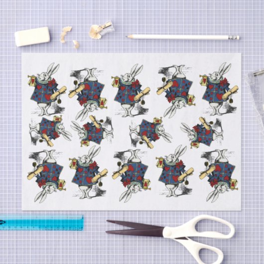 Witte konijn!  klassiek Alice in Wonderland Tissuepapier (Craft)