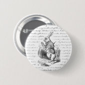 Witte konijn - Lieve hemel. Lieve help. Ik zal te Ronde Button 5,7 Cm (Voorkant /achterkant)