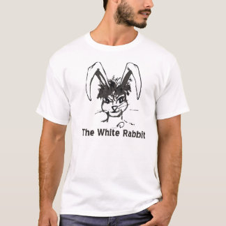 Witte konijn logo a t-shirt