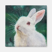 Witte Konijn Magneet (Voorkant)