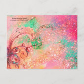 WITTE KONIJN MET EENVOUDIGERE EGG- EN SPRINGSTROME FEESTDAGENKAART (Achterkant)